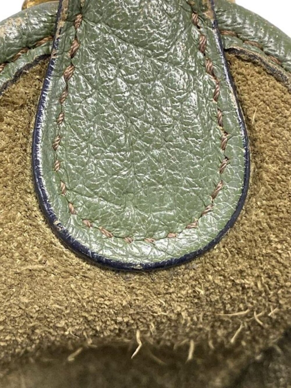 Hermes Shoulder Bag Vespa PM Green Gold - Picture 9 of 15